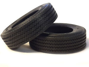 Paar Von Reifen Für Lkw Truck Rubber Tyres Modelle R/C 1:24 n°3889 Italeri