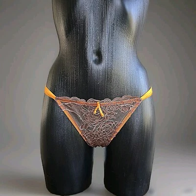 Neu* Exklusiver La Perla Malizia String, Tanga Gr. 38 Satin + Spitze *Luxus - Bild 1 von 4