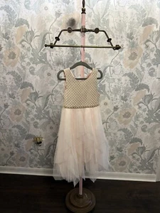 American Princess Dress Gold And Pink Tulle - Picture 1 of 3