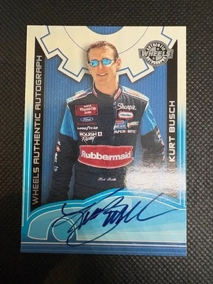 2002 Wheels Racing Kurt Busch Auto Wheels Authenic Autographs - Image 1 of 2
