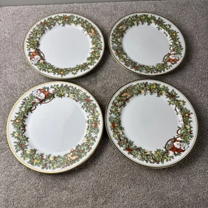 Lot de 4 assiettes à dîner de Noël Fitz & Floyd St. Nicholas - Photo 1/3