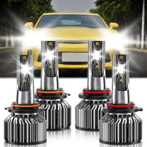 For Chevrolet Camaro 1998-2002 4x Car LED Headlights Bulb High Low Beam 6500K - Picture 1 of 11