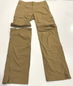 REI Youth Kids Pants Convertible Cargo Unisex Large 14/16 Tan Adjustable Waist - Picture 1 of 15