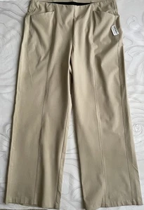 NEW Old Navy Pants sz XL Tall High Rise Wide Leg Khaki Mocha Taffy Bi Stretch - Picture 1 of 7
