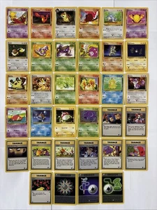 Team Rocket Complete Set non holo #49-82 Rare WOTC Pokemon Card TCG Lot NM Mint! - Picture 1 of 16