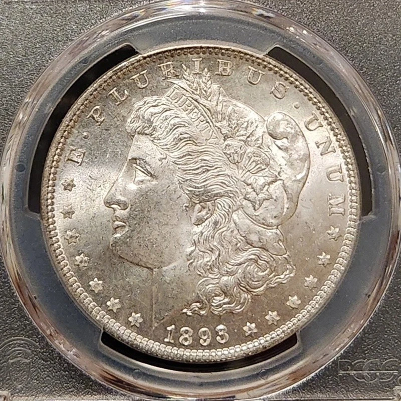 Dólar Morgan 1893-P Philadelphia Mint American Specie - 26,73 g plata gema bu Foto 1 de 2