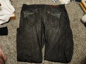VINTAGE Pelle Pelle Jeans Men 44,34 Baggy Loose Hip Hop Street Y2K - Picture 1 of 4