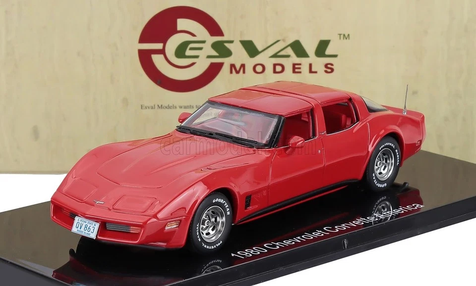 1/43 ESVAL MODEL - CORVETTE - AMERICA CLOSED ROOF 1980 EMUS43010C - Immagine 1 di 1