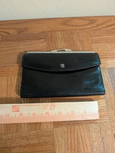 Vintage Old Leather by BOSCA Wallet Clutch Hand Stained Hide Limited Edition - Picture 1 of 7