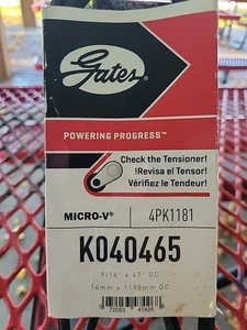Gates K040465 Micro v belts Powering Progress 9/16" X 47" OC NEW - Bild 1 von 8