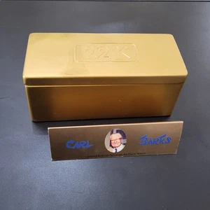 Disney 1997 Disneyana Carl Barks Scrooge McDuck 50th watch “Gold Bar” box Only - Picture 1 of 5