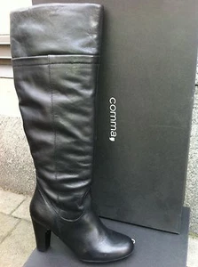 COMMA, Damenschuhe Schuhe Stiefel Boots Leder Toni High Boot Echtleder - Bild 1 von 2