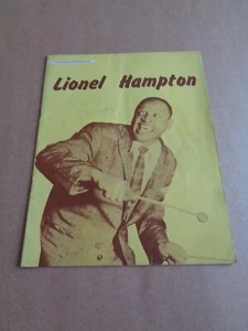 Lionel Hampton 1956 UK Tour Programme (Hand Signed) - Imagen 1 de 3