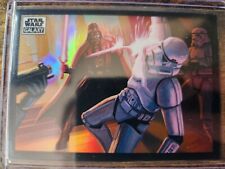 2022 Topps Star Wars Galaxy Chrome Stormtroopers Swarm Darth Vader Refractor #58