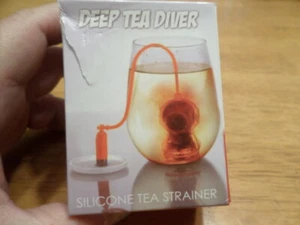 DEEP TEA DIVER INFUSER TAUCHEN LOSE BLÄTTER SILIKON TASSENSIEB - Bild 1 von 4