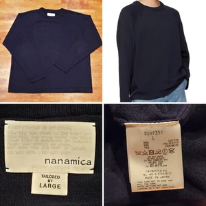 Suéter Nanamica Kodenshi Mezcla Algodón Cachemira Japón Pullover Para Hombre Grande Azul - Imagen 1 de 12