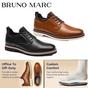 Men's Oxford Shoes Comfortable Fashion Lace-Up Dress Shoes US Size 8-13 - Picture 1 of 11