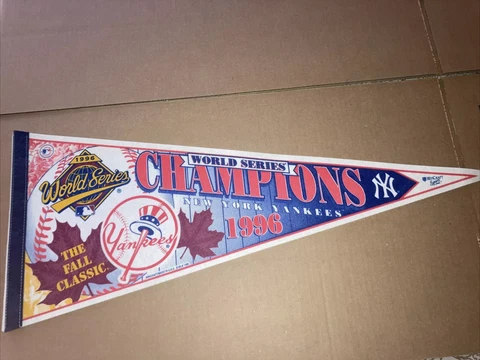 1996 NY YANKEES W.S CHAMPIONS PENNANT PURCHASED DIRECT FROM WINCRAFT IN 1996 Cover