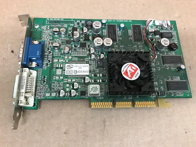 AGP card ATI R200 Fire GL 64MB 4X 109-85700-00 Dell 4Y905 04Y905 - Image 1 of 3