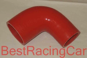 1.5" to 2" 90 Degree Silicone Reducer Elbow Hose Silicon Turbo, red - Bild 1 von 1