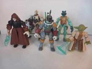 Star Wars Hero Mashers Bundle Of 5 Figures Hasbro Boba Fett Yoda - Picture 1 of 8