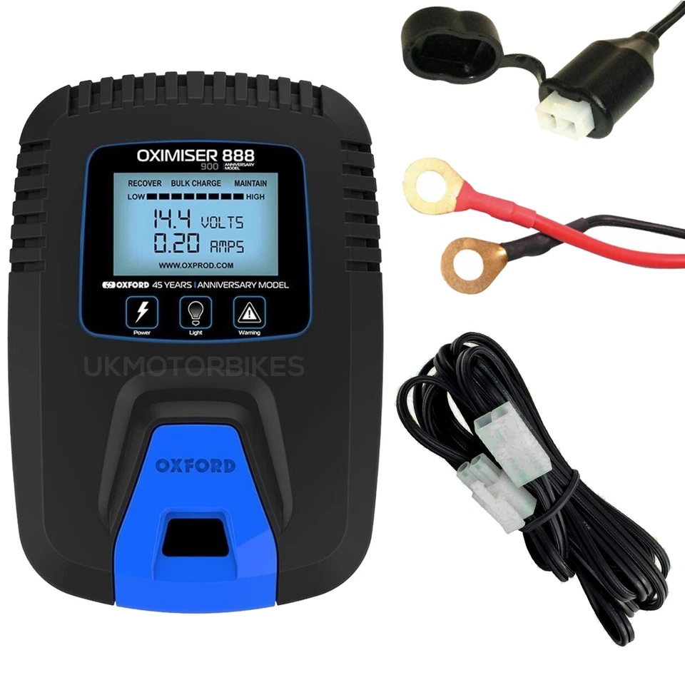Oxford Oximiser 888 Motorbike Battery Charger - Anniversary Edition