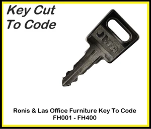 Ronis & Las Office Filing cabinet, Locker Desk Key Cut To Code FH001 - FH400 - Picture 1 of 3