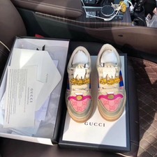 Gucci Screener Leather SNEAKERS Original With Tag Us11