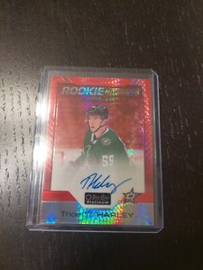 2020-21 O-Pee-Chee Platinum Red Prism 30/50 Thomas Harley #R-TH Rookie Auto RC