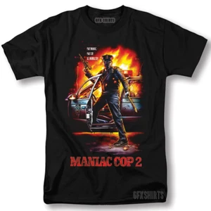 Maniac Cop Shirt Classic Horror Movie Vintage Graphic Design T-Shirt - Picture 1 of 1