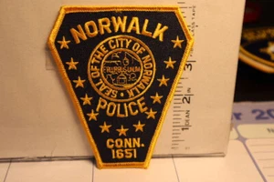 police patch  NORWALK POLICE CONNECTICUT - Picture 1 of 1