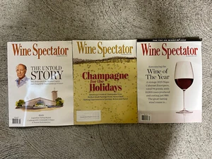 3 Wine Spectator Magazine Lot Liquor Connoisseur Spirits Napa January 15 2023 - Picture 1 of 1