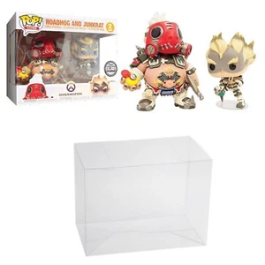 Plastic Pop Protector fits Roadhog & Junkrat 2-Pack Funko 0.50mm Thick! - Picture 1 of 1