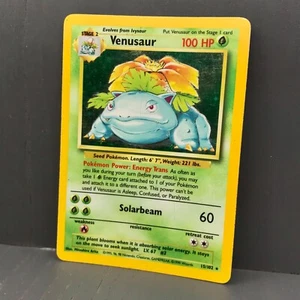 Pokémon Base Set 1999 Venusaur 15/102 | Unlimited | Holo Rare | LP - Bild 1 von 5