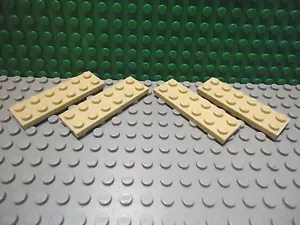 Lego 4 Tan 2x6 base plate NEW - Picture 1 of 1