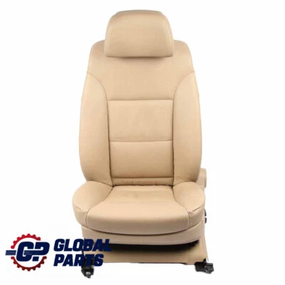 BMW 5 Series E60 E61 Beige Leather Heated Front Left N/S Seat Memory - Image 1 of 4