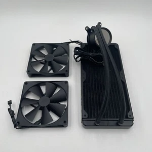 NZXT 280mm AIO CPU Refroidisseur Liquide avec Pompe Haute Performance F140P Ventilateurs Noir - Photo 1/6