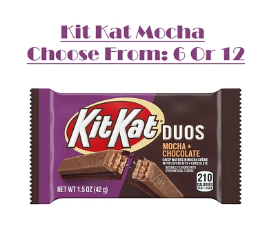 KIT KAT DUOS Mocha & Chocolate Wafer Candy, 1.5 oz Bars (Choose From: 6 Or 12) - Image 1 of 3