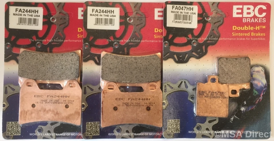 EBC Sintered FRONT and REAR Disc Brake Pads Fits DUCATI 748R (2000) - Image 1 of 4