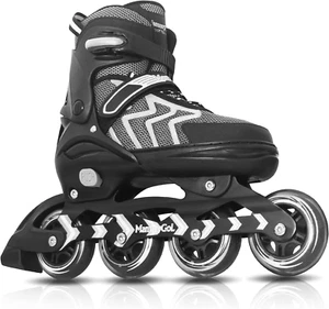 Inline Skates for Adults Kids, Adjustable Aggressive Durable Roller Skates with - Picture 1 of 6