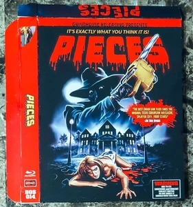 Pieces Grindhouse Releasing 2016 Deluxe Edition Blu-ray EMBOSSED SLIPCOVER ONLY - Picture 1 of 2