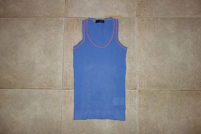 Dsquared2 паруса хлопок перфорированный Canotta синглет футболка M 71NC017 SS/07, РЕДКАЯ - Изображение 1 из 3