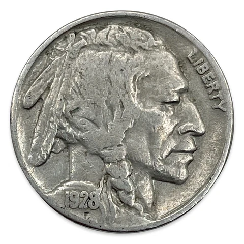 1928 United States Buffalo Nickel - VF #BN71010 Cover