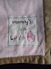 Wishes And Kisses Pink Baby Blanket Mommy's Little Love Ladybug Security Blanket