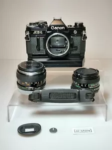 Canon AE-1 35mm Film Camera SLR & FD 50mm 2 Lens & Power Winder A2 - Excellent - Picture 1 of 24