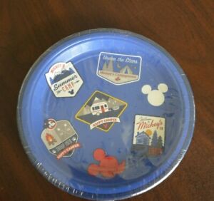 Disney Mickey Mouse Party Plates Tableware Happy Camper BBQ Summer Picnic 8 in