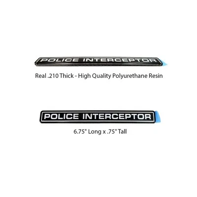 Fits Crown Victoria Interceptor Police Emblem Decal Explorer Taurus - Image 1 of 4