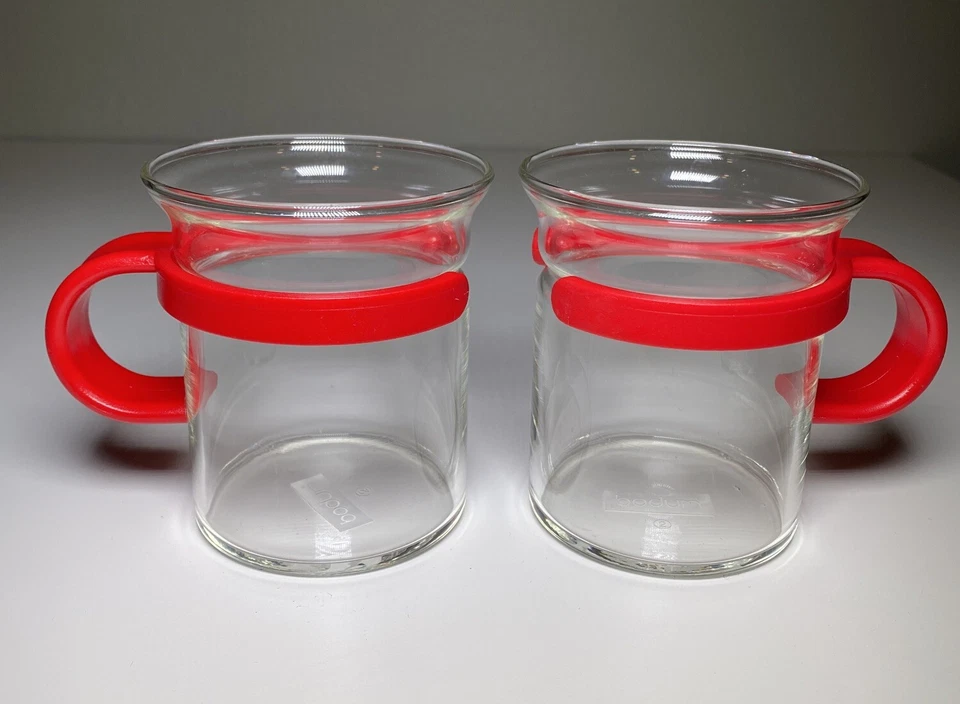 "Tazas de café BODUM vasos de plástico rojo Captain Picard 5 OZ - Star Trek 3"" - Juego de 2" Foto 1 de 4