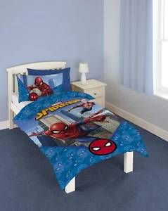 Licensed Marvel Spiderman Single Duvet Cover Bedding Set Unisex - Picture 1 of 6