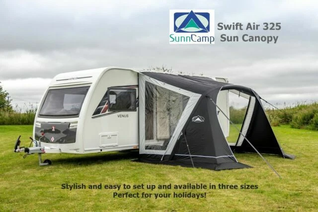 SunnCamp Swift Air 325 Sun Canopy - Black/White